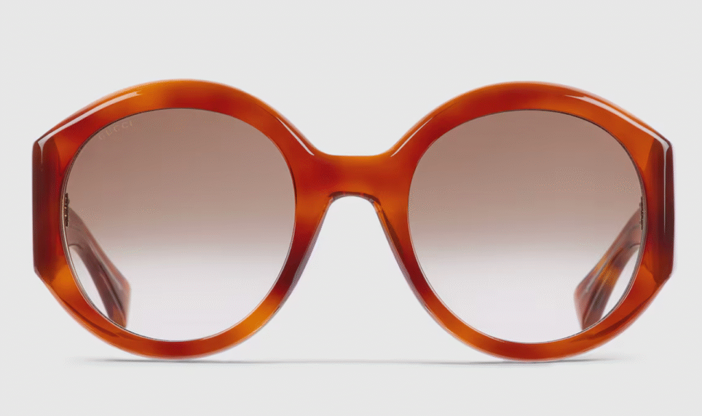 gucci round frame sunglasses fall2025
